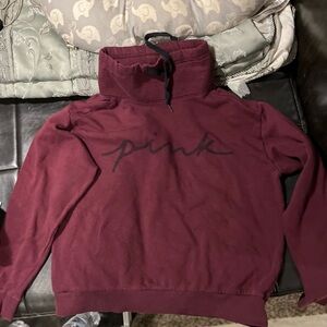 PINK Victoria's Secret Burgundy Turtleneck Sweater